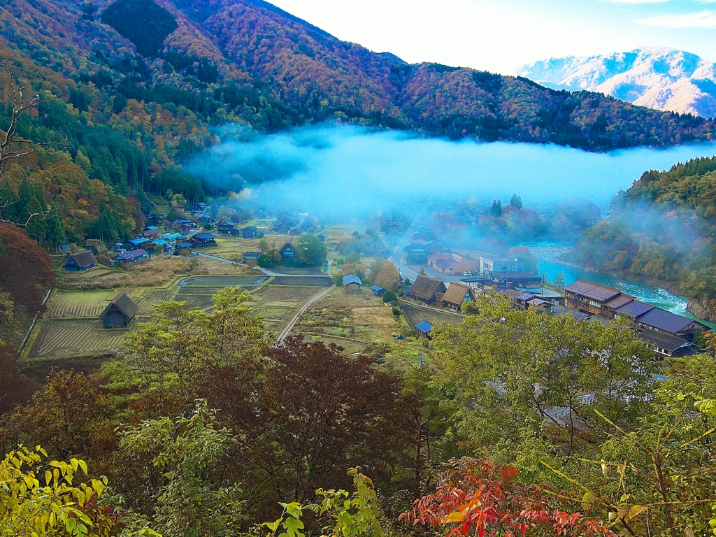 日本風景１４９１茅葺家