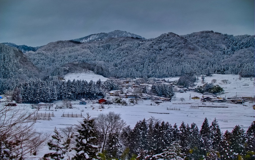 風景３６６　農村　冬