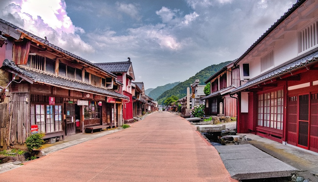 日本風景７３５　福井　街道　宿場