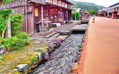 日本風景７３２　福井　街道　宿場