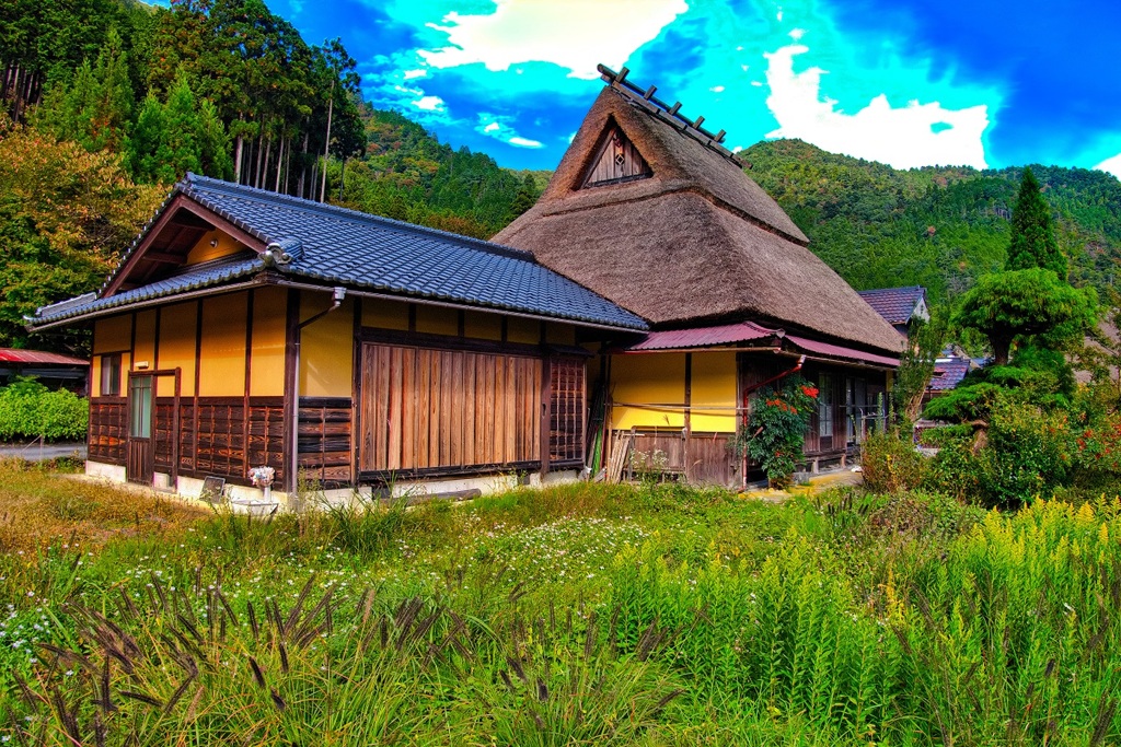 日本風景８５４茅葺