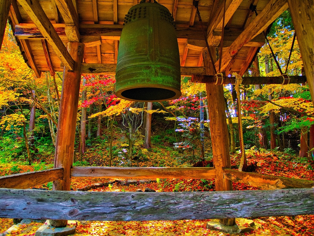 風景３３０ 寺　秋