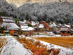 日本風景１０３６　冬村