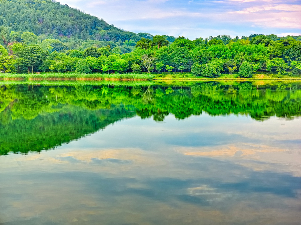 日本風景１０００　京都　廣澤池