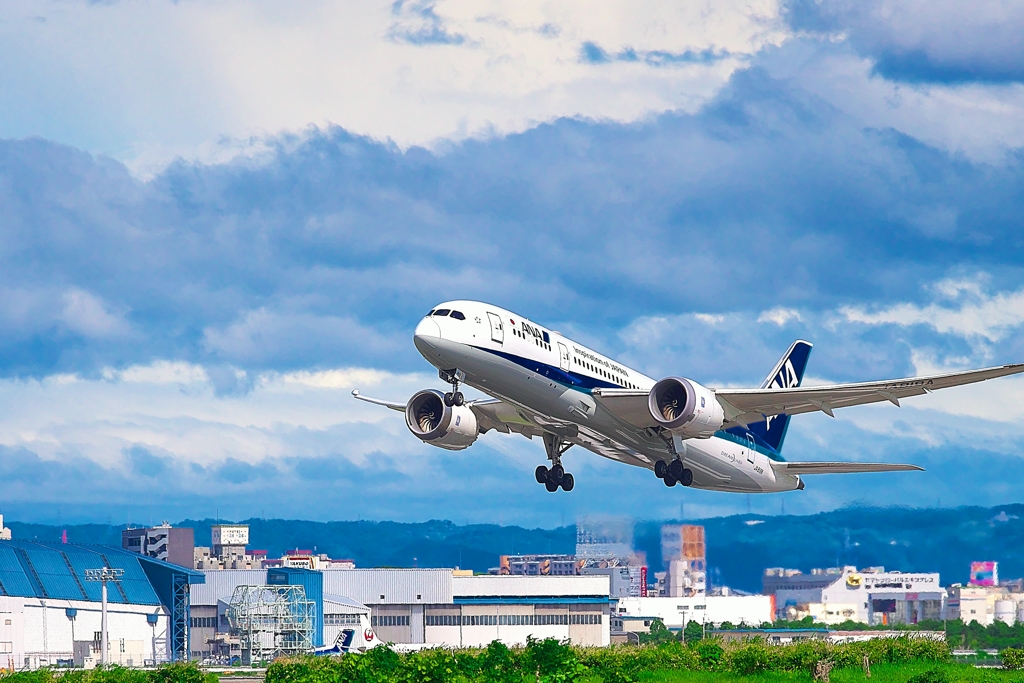 日本風景１４１３　旅客機