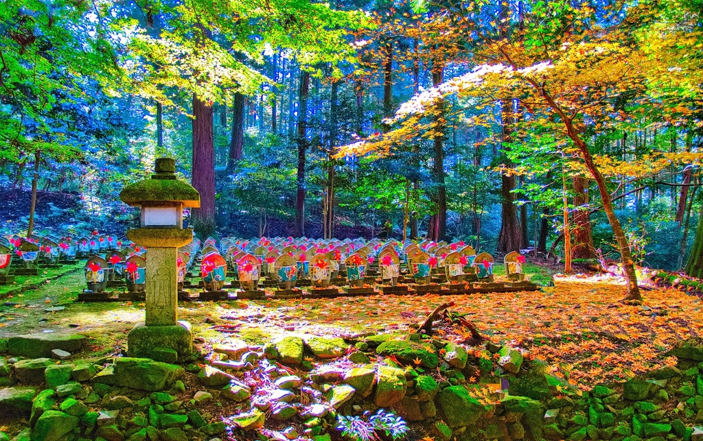風景２８９ 寺　秋