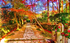 風景２７３ 寺　秋