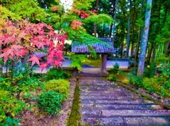 風景２４１　山寺　秋