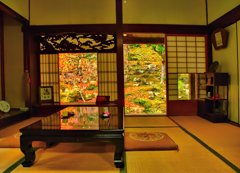 風景３０３ 寺　秋