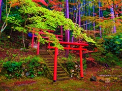 風景２４０　山寺　秋