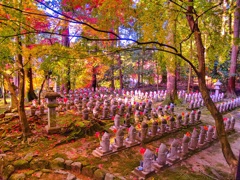 風景２８５ 寺　秋