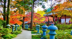 風景２３０　山寺　 秋