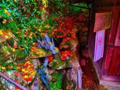 風景２６６ 寺　秋