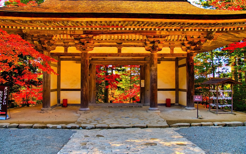 風景２９５ 寺　秋