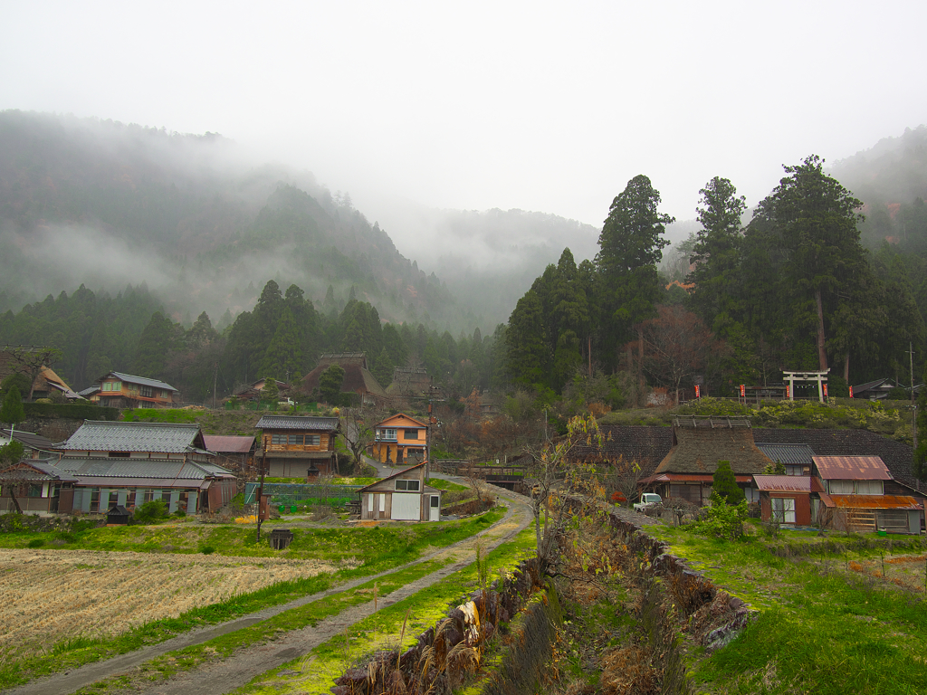 日本風景１２９０　雨里