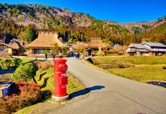 日本風景９３９　ポストのある風景