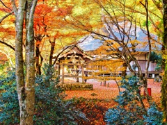 風景２００　山寺　 秋