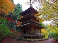 日本風景１５０５　紅葉塔