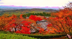 風景２５７ 寺　秋