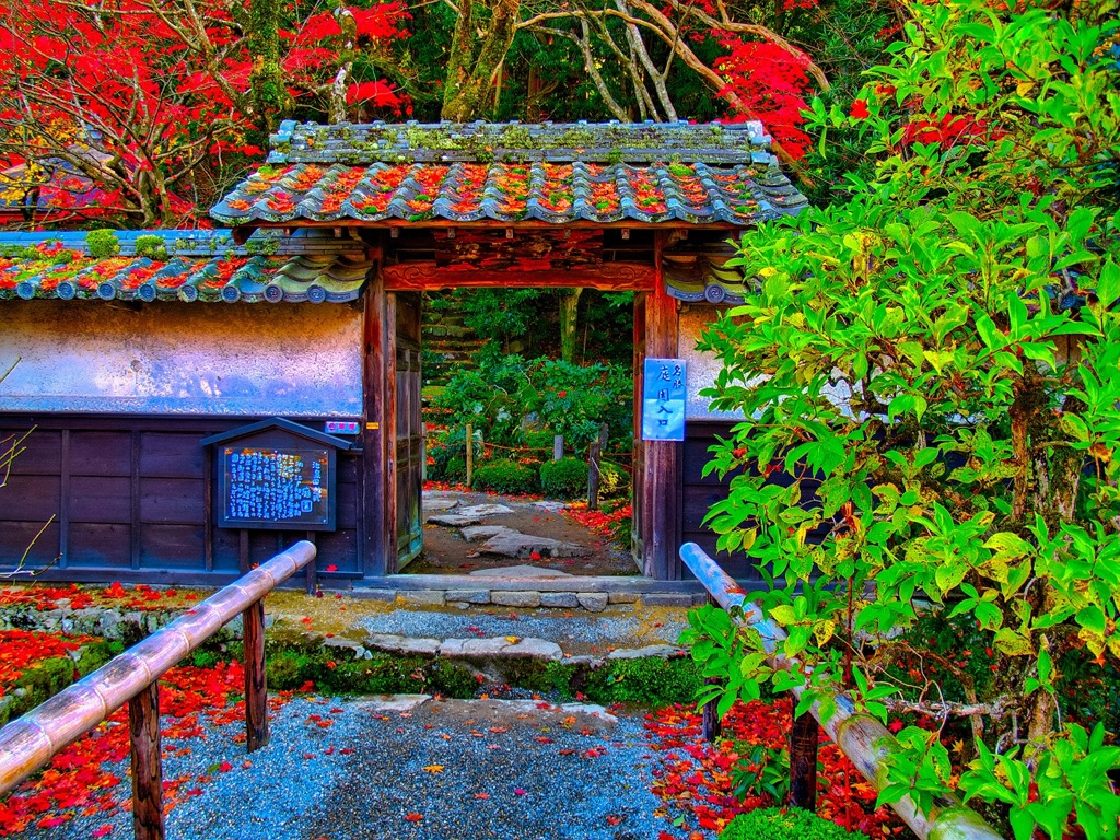 風景２８１ 寺　秋