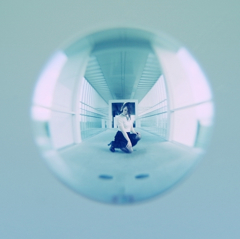 宙玉レンズでポートレート①