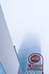 空に延びる