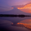 富士山にかかる雲