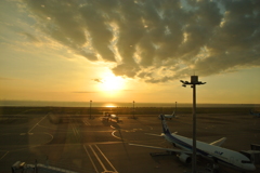 羽田空港の朝
