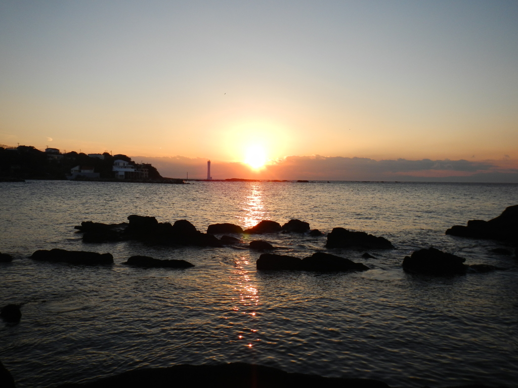 夕日