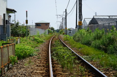 相模線線路上にて