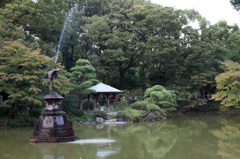 鶴の噴水