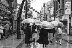 雨の中華街、春節　その２