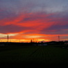 flaming sunset
