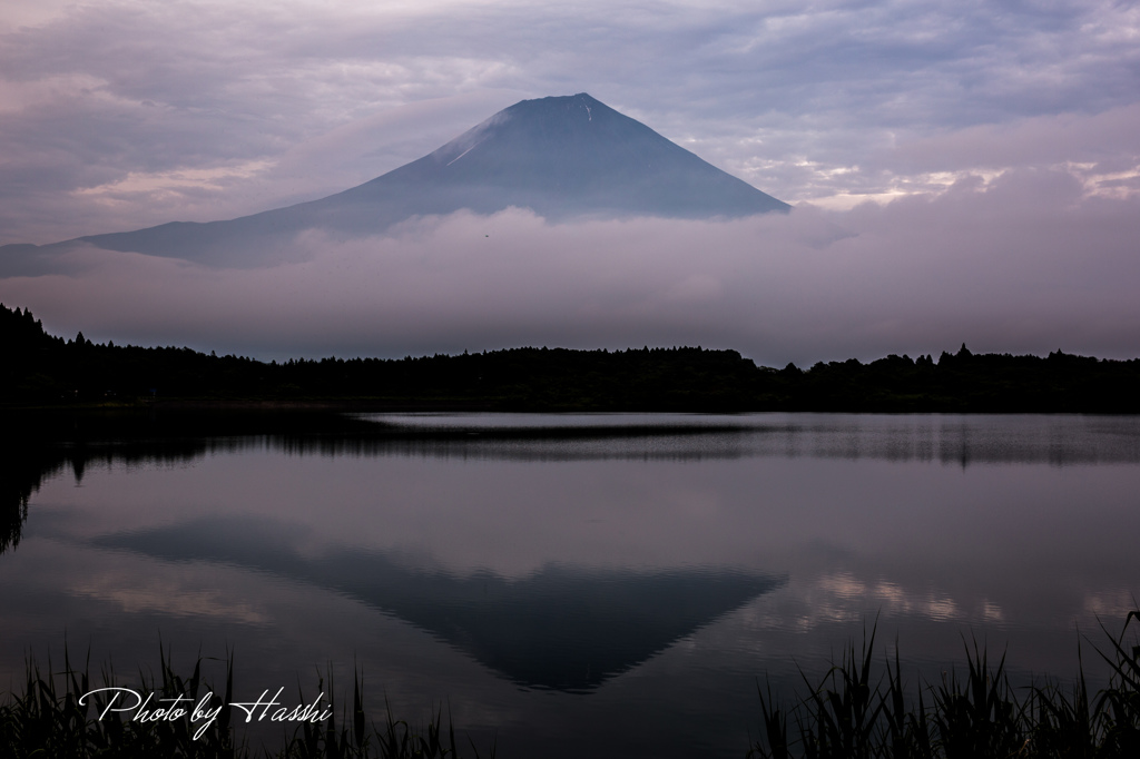 夕焼け前の雲隠れ