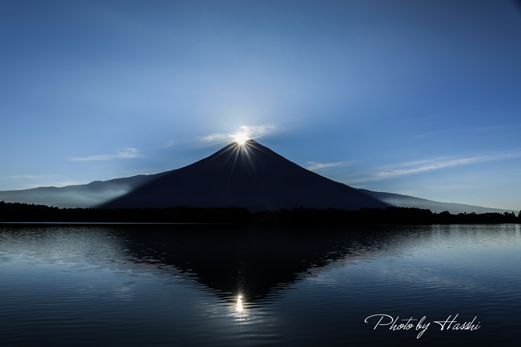 田貫湖のダイヤモンド