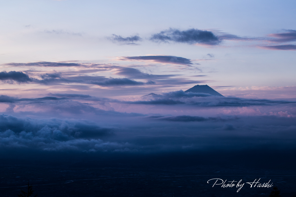 夜明けの甘利山