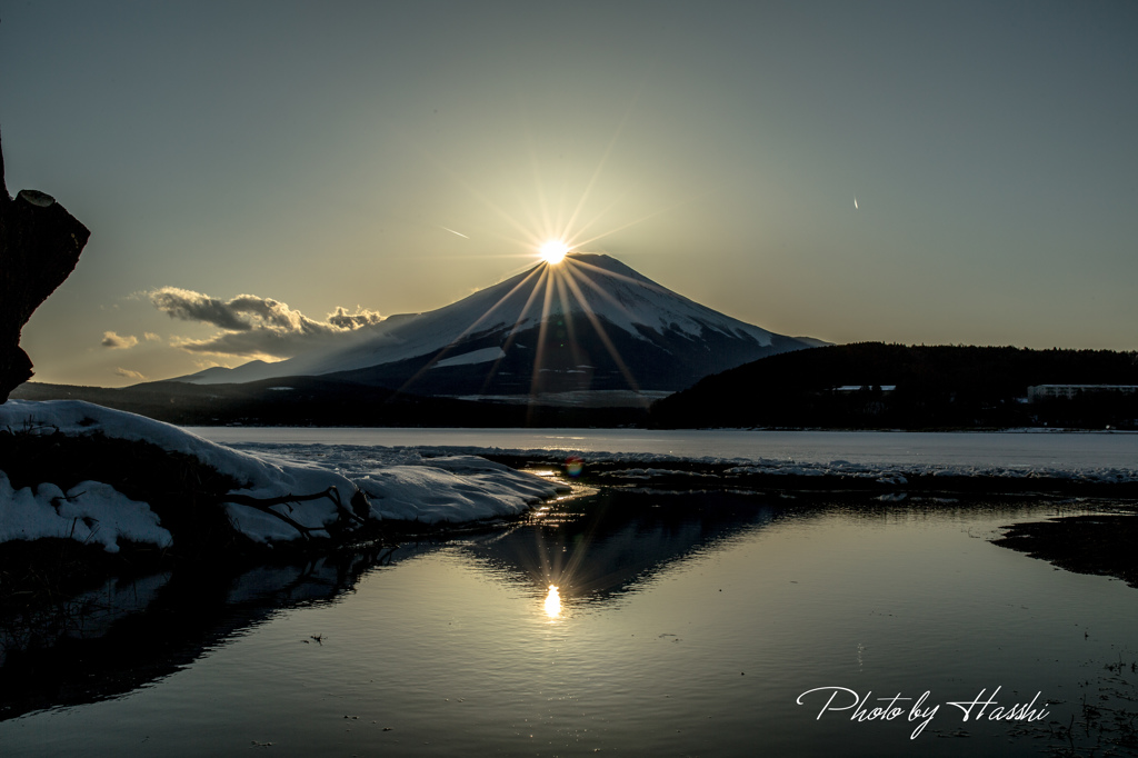 太陽の光（山中湖）