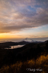 大観山からの夕暮れ