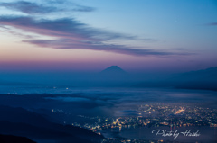 高ボッチの夜明け