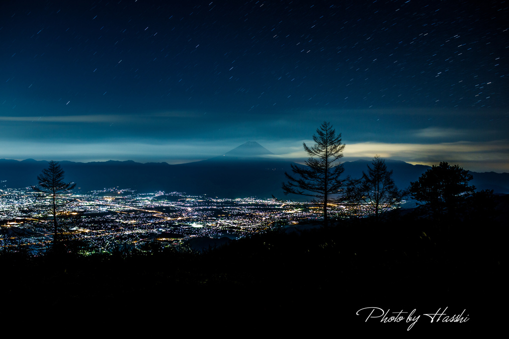 甘利山夜景