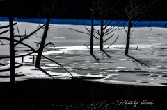 自然湖冬景色1