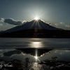 ど真ん中の光（山中湖）