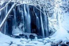 不動滝雪景2