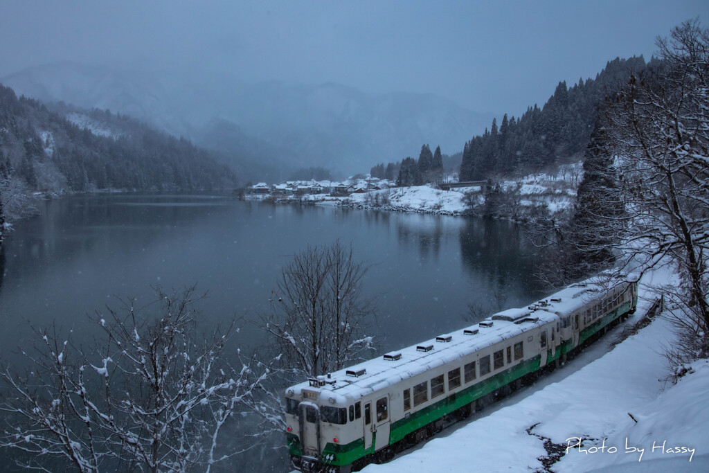 只見線雪景色