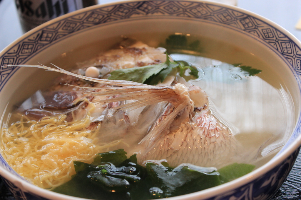 鯛そうめん。