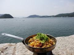 即席焼きそば。