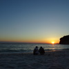 白浜夕陽。