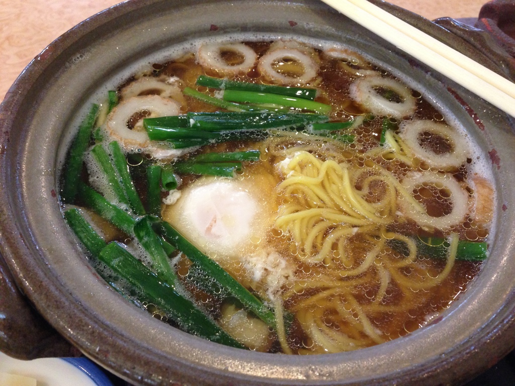 鍋焼きらーめん。