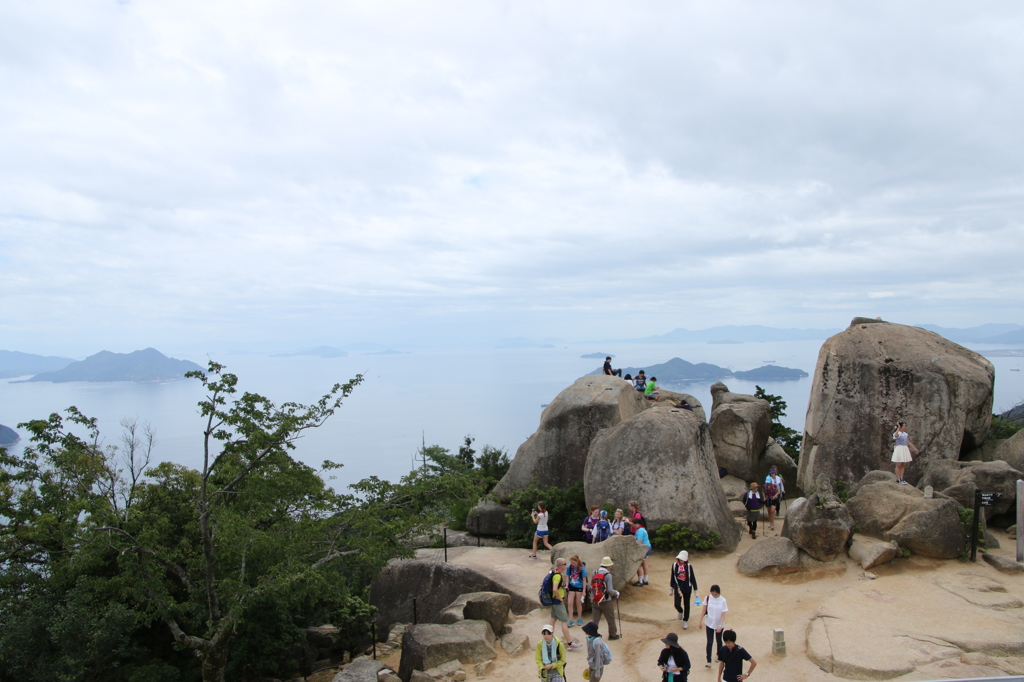 弥山山頂。