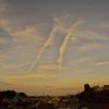 昔玉散歩2016：河岸段丘上の夕空